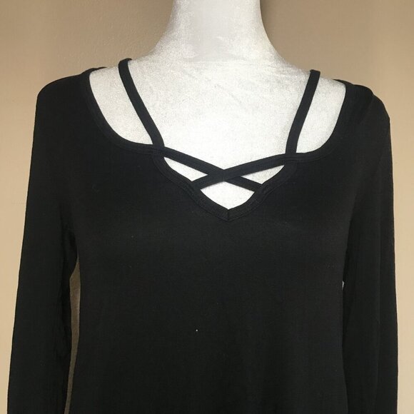 Michael Lauren black midi dress size M - NWT - Picture 3 of 9